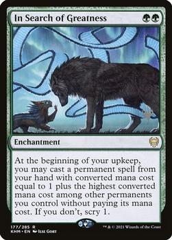 2021 Magic the Gathering Kaldheim - Planeswallker Stamped #177 In Search of Greatness Front