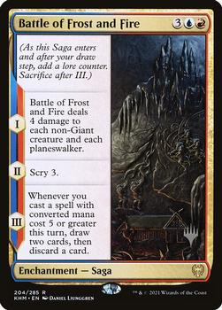 2021 Magic the Gathering Kaldheim - Planeswallker Stamped #204 Battle of Frost and Fire Front