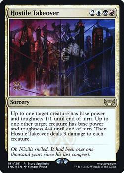 2022 Magic The Gathering Streets of New Capenna - Prerelease #191/261 Hostile Takeover Front