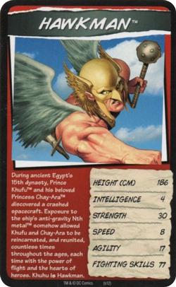 2012 Top Trumps DC Universe Heroes And Villains #NNO Hawkman Front