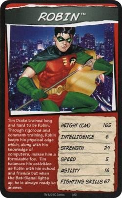 2012 Top Trumps DC Universe Heroes And Villains #NNO Robin Front