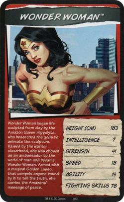 2012 Top Trumps DC Universe Heroes And Villains #NNO Wonder Woman Front