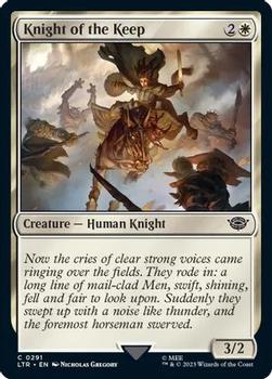 2023 Magic: The Gathering The Lord of the Rings Tales of Middle-Earth #0291 Knight of the Keep Front