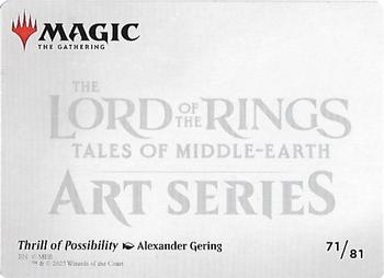 2023 Magic: The Gathering The Lord of the Rings Tales of Middle-Earth - Art Series #71/81 Thrill of Possibility Back