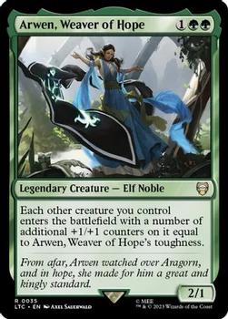 2023 Magic: The Gathering The Lord of the Rings Tales of Middle-Earth - Commander Decks #0035 Arwen, Weaver of Hope Front