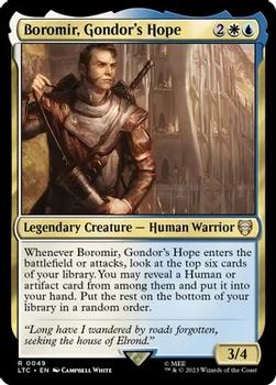 2023 Magic: The Gathering The Lord of the Rings Tales of Middle-Earth - Commander Decks #0049 Boromir, Gondor's Hope Front