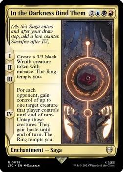 2023 Magic: The Gathering The Lord of the Rings Tales of Middle-Earth - Commander Decks #0058 In the Darkness Bind Them Front