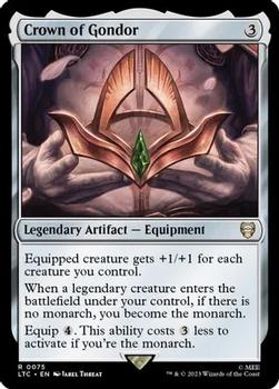 2023 Magic: The Gathering The Lord of the Rings Tales of Middle-Earth - Commander Decks #0075 Crown of Gondor Front