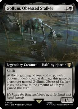 2023 Magic: The Gathering The Lord of the Rings Tales of Middle-Earth - Commander Decks #0109 Gollum, Obsessed Stalker Front