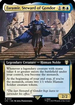 2023 Magic: The Gathering The Lord of the Rings Tales of Middle-Earth - Commander Decks #0137 Faramir, Steward of Gondor Front