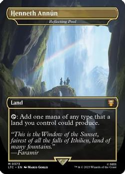 2023 Magic: The Gathering The Lord of the Rings Tales of Middle-Earth - Commander Decks #0373 Reflecting Pool Front