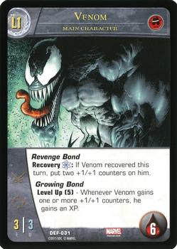 2016 Upper Deck VS System 2PCG: The Defenders #DEF-031 Venom Front