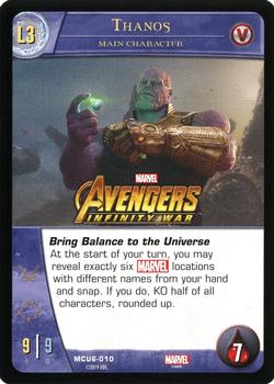 2019 Upper Deck VS System 2PCG: Space & Time #MCU6-010 Thanos Front