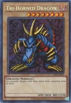 2023 Yu-Gi-Oh! Legend of Blue-Eyes White Dragon 25th Anniversary English #LOB-EN000 Tri-Horned Dragon Front