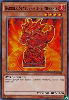 2017 Yu-Gi-Oh! OTS Tournament Pack 4 English #OP04-EN018 Barrier Statue of the Inferno Front