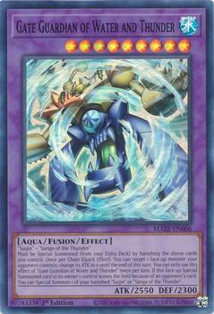 2023 Yu-Gi-Oh! Maze Of Memories English 1st Edition #MAZE-EN006 Gate Guardian of Water and Thunder Front