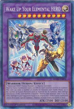 2023 Yu-Gi-Oh! Maze Of Memories English 1st Edition #MAZE-EN014 Wake Up Your Elemental HERO Front