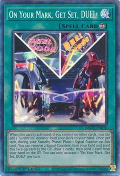 2023 Yu-Gi-Oh! Maze Of Memories English 1st Edition #MAZE-EN016 On Your Mark, Get Set, DUEL! Front