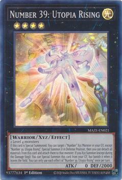 2023 Yu-Gi-Oh! Maze Of Memories English 1st Edition #MAZE-EN021 Number 39: Utopia Rising Front