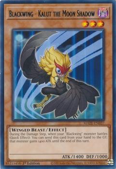 2023 Yu-Gi-Oh! Maze Of Memories English 1st Edition #MAZE-EN037 Blackwing - Kalut the Moon Shadow Front