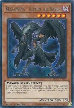 2023 Yu-Gi-Oh! Maze Of Memories English 1st Edition #MAZE-EN038 Blackwing - Elphin the Raven Front
