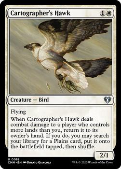 2023 Magic: The Gathering Commander Masters #0018 Cartographer's Hawk Front