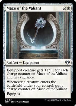 2023 Magic: The Gathering Commander Masters #0041 Mace of the Valiant Front