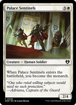 2023 Magic: The Gathering Commander Masters #0048 Palace Sentinels Front
