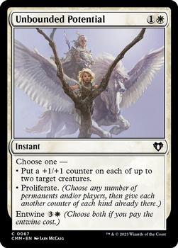 2023 Magic: The Gathering Commander Masters #0067 Unbounded Potential Front