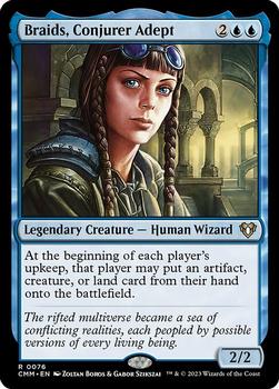 2023 Magic: The Gathering Commander Masters #0076 Braids, Conjurer Adept Front