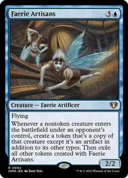 2023 Magic: The Gathering Commander Masters #0092 Faerie Artisans Front