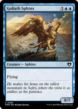 2023 Magic: The Gathering Commander Masters #0099 Goliath Sphinx Front