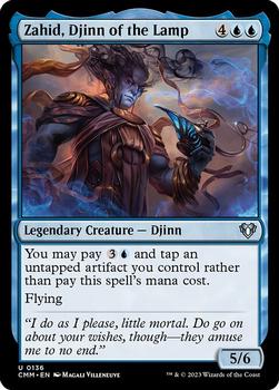 2023 Magic: The Gathering Commander Masters #0136 Zahid, Djinn of the Lamp Front