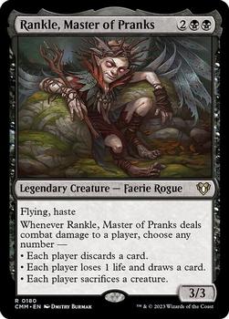 2023 Magic: The Gathering Commander Masters #0180 Rankle, Master of Pranks Front