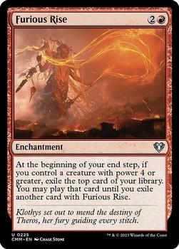 2023 Magic: The Gathering Commander Masters #0225 Furious Rise Front