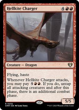 2023 Magic: The Gathering Commander Masters #0232 Hellkite Charger Front