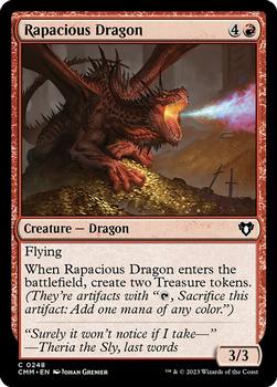 2023 Magic: The Gathering Commander Masters #0248 Rapacious Dragon Front