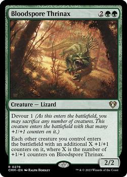 2023 Magic: The Gathering Commander Masters #0276 Bloodspore Thrinax Front