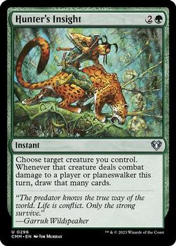 2023 Magic: The Gathering Commander Masters #0296 Hunter's Insight Front