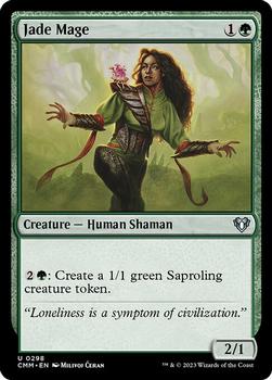 2023 Magic: The Gathering Commander Masters #0298 Jade Mage Front