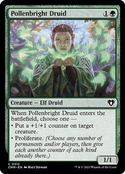 2023 Magic: The Gathering Commander Masters #0312 Pollenbright Druid Front