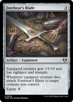 2023 Magic: The Gathering Commander Masters #0384 Forebear's Blade Front