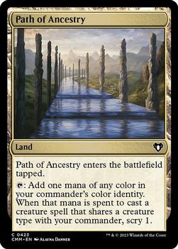 2023 Magic: The Gathering Commander Masters #0423 Path of Ancestry Front