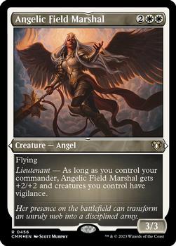 2023 Magic: The Gathering Commander Masters #0456 Angelic Field Marshal Front