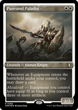 2023 Magic: The Gathering Commander Masters #0469 Puresteel Paladin Front
