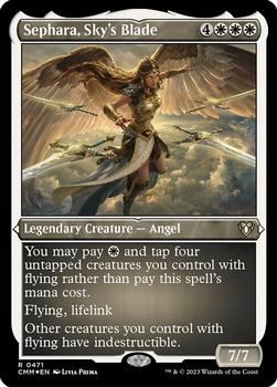 2023 Magic: The Gathering Commander Masters #0471 Sephara, Sky's Blade Front