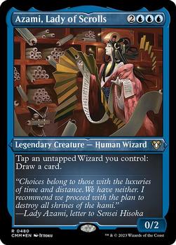 2023 Magic: The Gathering Commander Masters #0480 Azami, Lady of Scrolls Front