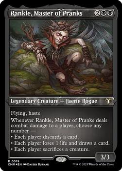 2023 Magic: The Gathering Commander Masters #0519 Rankle, Master of Pranks Front
