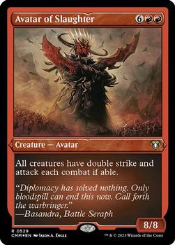 2023 Magic: The Gathering Commander Masters #0529 Avatar of Slaughter Front