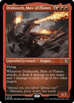 2023 Magic: The Gathering Commander Masters #0535 Drakuseth, Maw of Flames Front